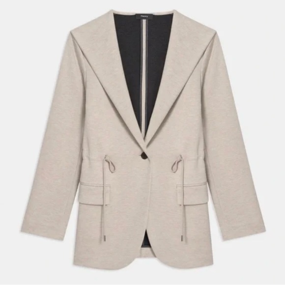 Theory Hooded Blazer Jacket - Picture 2 of 5
